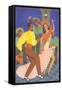 Cuban Dancers-null-Framed Stretched Canvas