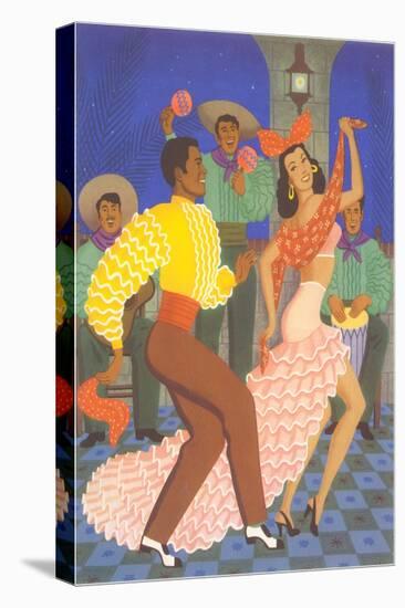 Cuban Dancers-null-Stretched Canvas