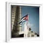 Cuban Flag and Jose Marti Memorial, Plaza De La Revolucion, Havana, Cuba, West Indies-Lee Frost-Framed Photographic Print