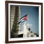 Cuban Flag and Jose Marti Memorial, Plaza De La Revolucion, Havana, Cuba, West Indies-Lee Frost-Framed Photographic Print