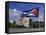 Cuban Flag Flying Outside the Ministerio Del Interior, Cuba, West Indies-Gavin Hellier-Framed Stretched Canvas