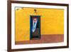 Cuban Flag Hanging on a Door in Trinidad, Cuba-Sabino Parente-Framed Photographic Print