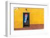 Cuban Flag Hanging on a Door in Trinidad, Cuba-Sabino Parente-Framed Photographic Print