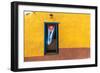 Cuban Flag Hanging on a Door in Trinidad, Cuba-Sabino Parente-Framed Photographic Print