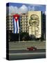 Cuban Flag Outside the Ministerio Del Interior at Plaza De La Revolucion, Havana, Cuba-Gavin Hellier-Stretched Canvas