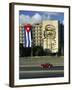 Cuban Flag Outside the Ministerio Del Interior at Plaza De La Revolucion, Havana, Cuba-Gavin Hellier-Framed Photographic Print