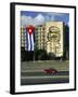 Cuban Flag Outside the Ministerio Del Interior at Plaza De La Revolucion, Havana, Cuba-Gavin Hellier-Framed Photographic Print