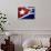 Cuban Flag Painted on Wall, Varadero, Matanzas, Cuba-Martin Lladã³-Photographic Print displayed on a wall