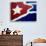 Cuban Flag Painted on Wall, Varadero, Matanzas, Cuba-Martin Lladã³-Photographic Print displayed on a wall