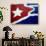 Cuban Flag Painted on Wall, Varadero, Matanzas, Cuba-Martin Lladã³-Photographic Print displayed on a wall