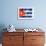 Cuban Flag-daboost-Framed Art Print displayed on a wall