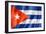Cuban Flag-daboost-Framed Art Print