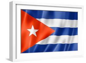 Cuban Flag-daboost-Framed Art Print