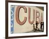 Cuban Girls Run in a Street in Havana, Cuba, Thursday, August 10, 2006-Javier Galeano-Framed Photographic Print