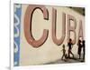 Cuban Girls Run in a Street in Havana, Cuba, Thursday, August 10, 2006-Javier Galeano-Framed Photographic Print