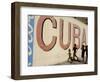 Cuban Girls Run in a Street in Havana, Cuba, Thursday, August 10, 2006-Javier Galeano-Framed Photographic Print