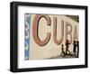 Cuban Girls Run in a Street in Havana, Cuba, Thursday, August 10, 2006-Javier Galeano-Framed Photographic Print