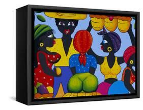 Cuban Painting, Havana, Cuba, West Indies, Central America-Gavin Hellier-Framed Stretched Canvas