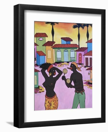 Cuban Painting, Havana, Cuba, West Indies, Central America-Gavin Hellier-Framed Premium Photographic Print