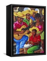 Cuban Paintings, Havana, Cuba, West Indies, Central America-Gavin Hellier-Framed Stretched Canvas