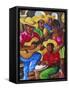 Cuban Paintings, Havana, Cuba, West Indies, Central America-Gavin Hellier-Framed Stretched Canvas