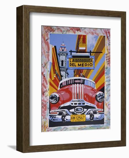 Cuban Paintings, Havana, Cuba, West Indies, Central America-Gavin Hellier-Framed Photographic Print