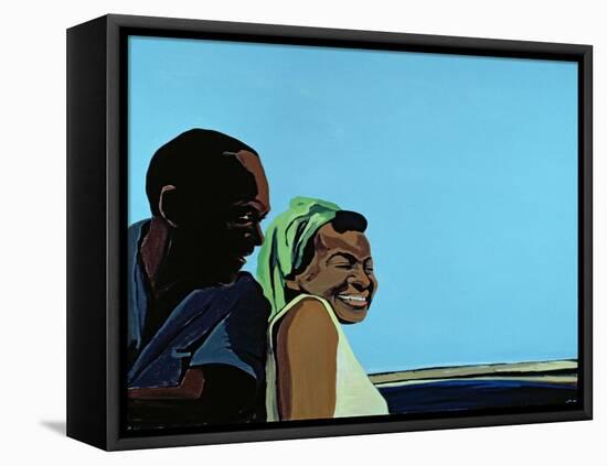 Cuban Portrait No.10, 1996-Marjorie Weiss-Framed Stretched Canvas