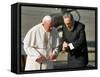 Cuban President Fidel Castro,And Pope John Paul II-null-Framed Stretched Canvas