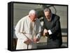 Cuban President Fidel Castro,And Pope John Paul II-null-Framed Stretched Canvas