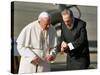Cuban President Fidel Castro,And Pope John Paul II-null-Stretched Canvas