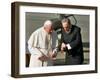 Cuban President Fidel Castro,And Pope John Paul II-null-Framed Premium Photographic Print