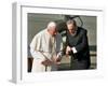 Cuban President Fidel Castro,And Pope John Paul II-null-Framed Premium Photographic Print