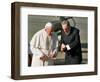 Cuban President Fidel Castro,And Pope John Paul II-null-Framed Photographic Print