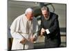 Cuban President Fidel Castro,And Pope John Paul II-null-Mounted Photographic Print