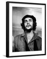Cuban Rebel Ernesto "Che" Guevara with His Left Arm in a Sling-Joseph Scherschel-Framed Premium Photographic Print