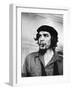 Cuban Rebel Ernesto "Che" Guevara with Lit Cigar Clenched Between Teeth and Left Arm in a Sling-Joe Scherschel-Framed Premium Photographic Print