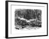 Cuban Rebels Fight the Spanish in Rio Hondo-null-Framed Giclee Print