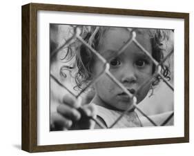 Cuban Refugees Allowed by Castro to Leave on Arrival in Us-John Loengard-Framed Photographic Print