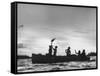 Cuban Refugees Arriving in the Us-null-Framed Stretched Canvas