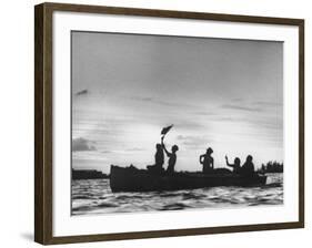 Cuban Refugees Arriving in the Us-null-Framed Photographic Print