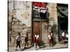 Cuban Students Walk Along a Street in Old Havana, Cuba, Monday, October 9, 2006-Javier Galeano-Stretched Canvas