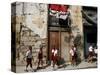 Cuban Students Walk Along a Street in Old Havana, Cuba, Monday, October 9, 2006-Javier Galeano-Stretched Canvas