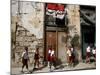 Cuban Students Walk Along a Street in Old Havana, Cuba, Monday, October 9, 2006-Javier Galeano-Mounted Photographic Print