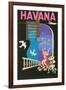 Cuban Travel Poster-null-Framed Art Print