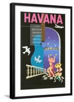 Cuban Travel Poster-null-Framed Art Print