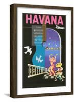 Cuban Travel Poster-null-Framed Art Print