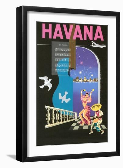 Cuban Travel Poster-null-Framed Art Print