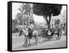 Cuban Volanta or Large Wheeled Carriage Transports Tourists-null-Framed Stretched Canvas
