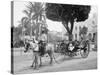 Cuban Volanta or Large Wheeled Carriage Transports Tourists-null-Stretched Canvas