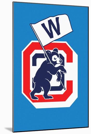 Cubbie Flying the W-null-Mounted Poster